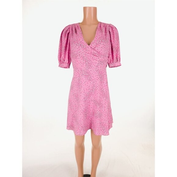 KATE SPADE 0 New Meadow Faux Wrap Dress in Pink Floral NWOT - Picture 6 of 13